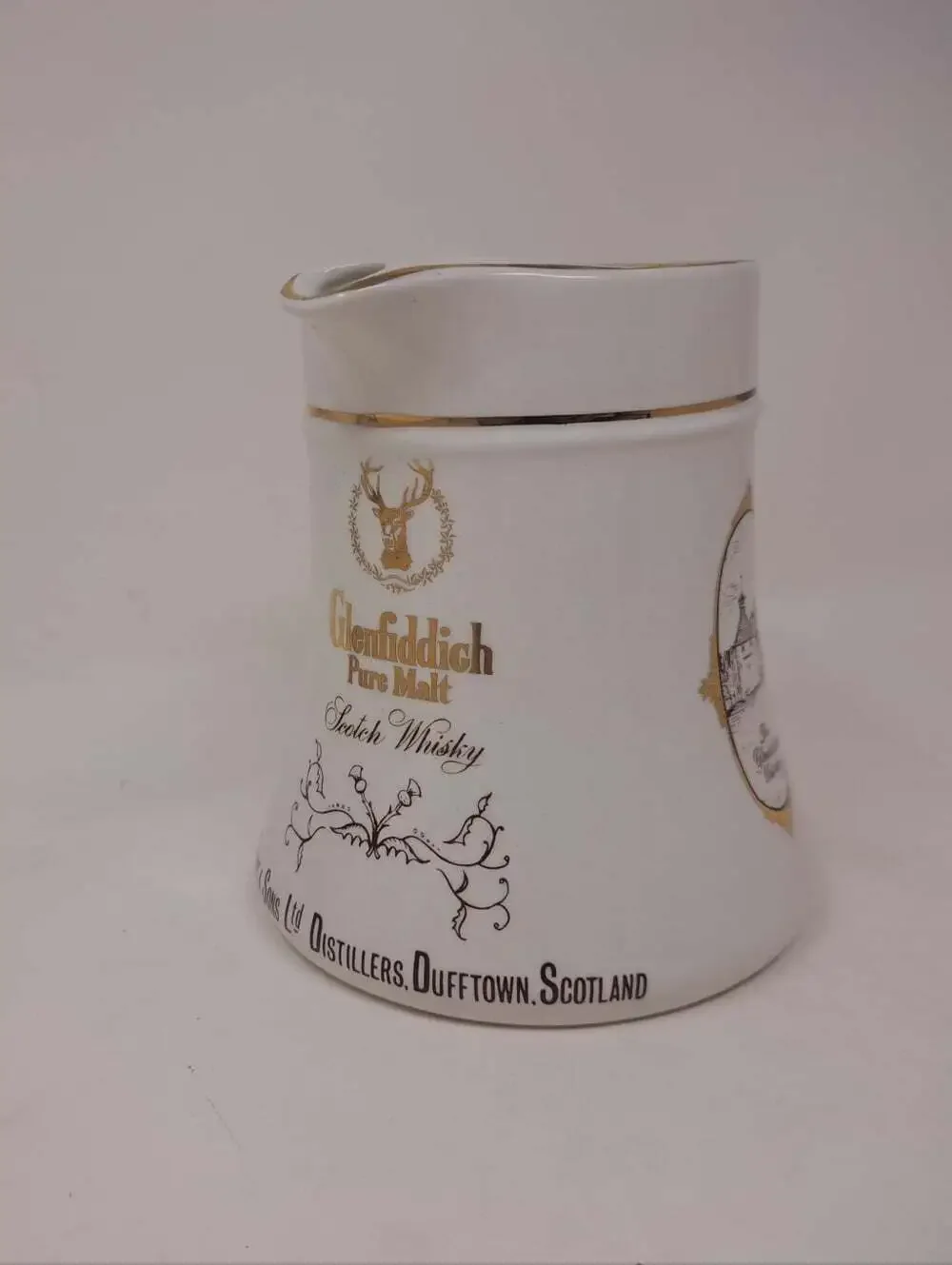 Glenfiddich Scotch Whiskey Decorative Pitcher Vintage 80s HCW Great Britain